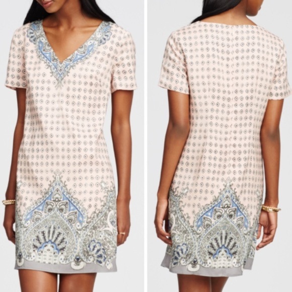 Ann Taylor Paisley Print Shift Dress - Picture 2 of 12